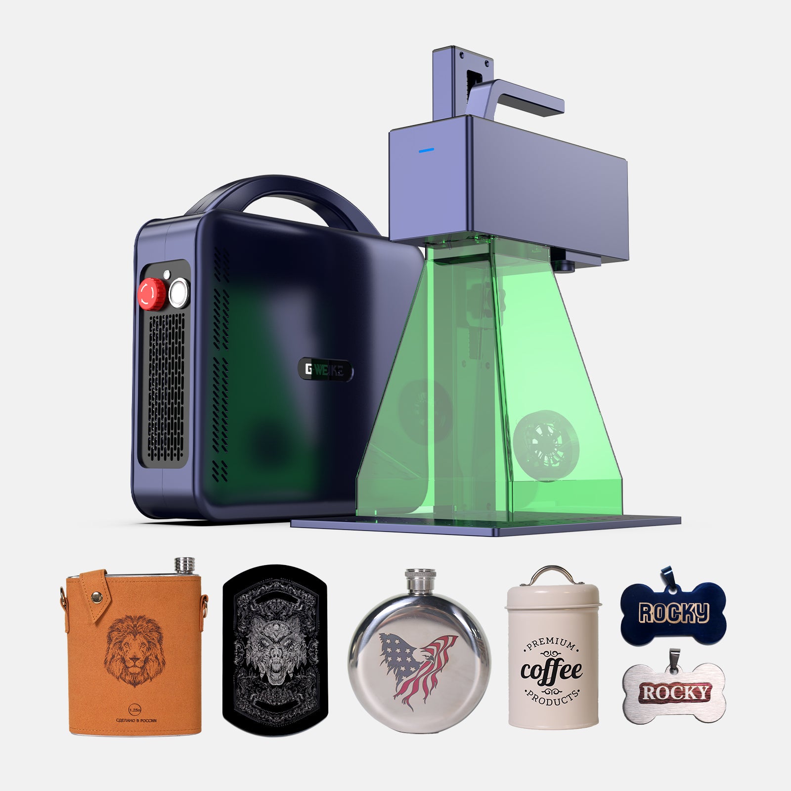 G2 20W Metal & Plastic Fiber Laser Engraver