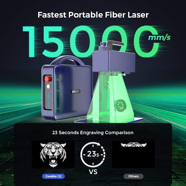 GWEIKE G2 20W/ 30W/50W Portable Fiber Laser Engraver