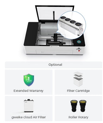 Gweike cloud RF Metal Tube Laser Cutter Engraver